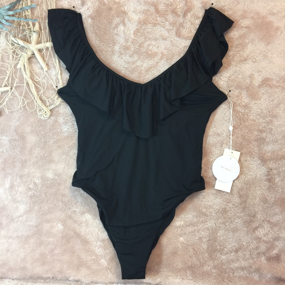 NWT Black One Piece Cheeky